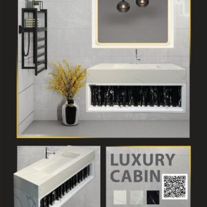 kavk 713w -100*45- xelsabani cabin&stone white -nu