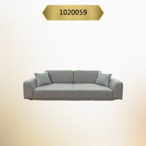 Kavk F059 -Sofa Albert Large 3 Seater– Fabric Armrests – Grey Fabric