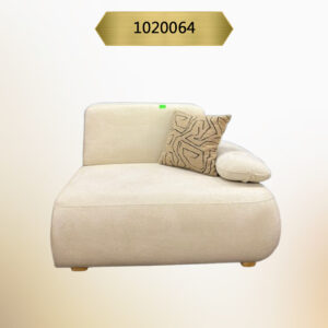 Kavk F064 -Sofa Gelarin – Large Size – Left Side Single Fabric Armrest – Light Cream Fabric