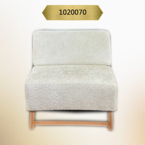 Kavk F070 -Sofa Rima – Single Armless -Office – White Fabric – Middle Module