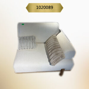 Kavk F089 -Sofa Cartier – Large Size Single – Left Side- Fabric Armrest – White Fabric