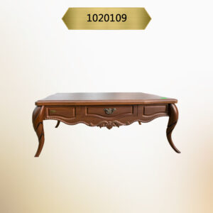 Kavk F109 -Table Newlux Classic – 106×66 – Drawer Coffee Table – Curved Legs