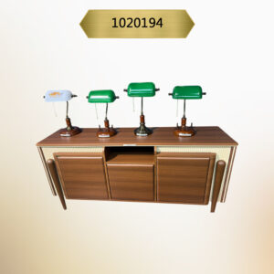 Kavk F194 NewLux Console Table + Mirror– Three Cabinets – Brown and Cream – 46x160 cm