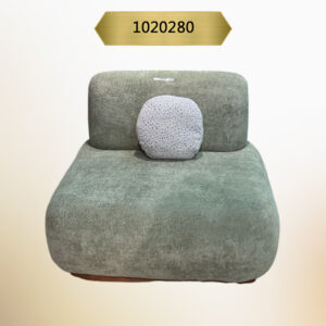 Ariasam F280 Sofa Moochi Armless  –Office - Green Fabric