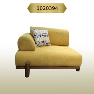 Ariasam F394 -Sofa Cartier – Large Size Single – Left Side -Fabric Armrest – Yellow Fabric