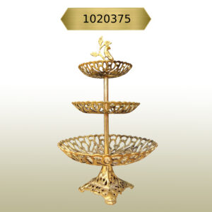 Kavk F375 Brass Fruit Holder Three Grounded